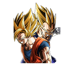 Fused Super Power Super Saiyan Goku & Super Saiyan Vegeta
