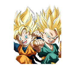 Innocent Pair Super Saiyan Trunks (Kid) & Super Saiyan Goten (Kid)
