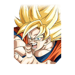 Eruption of Golden Ki Super Saiyan Goku