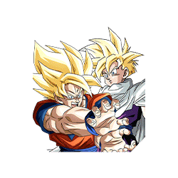 Warriors Entrusted with Earth's Fate Super Saiyan Goku/Super Saiyan Gohan (Youth)