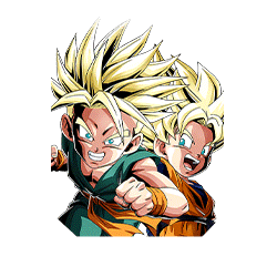 Spirited New Generation Super Saiyan Trunks (Kid) & Super Saiyan Goten (Kid) + 
Super Saiyan Gohan (Teen)